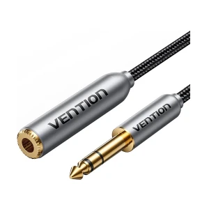 Vention BCXHF 6.35mm (TRS) Male to Female, 1 Meter, Gray Audio Cable #BCXHF