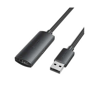 Vention CBKBQ USB Male to Female 20 Meter Black Extension Cable #CBKBQ