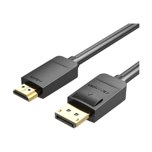 Vention DisplayPort Male to HDMI Male Black 2 Meter Display Port Cable