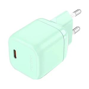 Vention FAKG0-EU 30W GaN USB-C Green Charger / Charging Adapter #FAKG0-EU (2 Pin, EU)