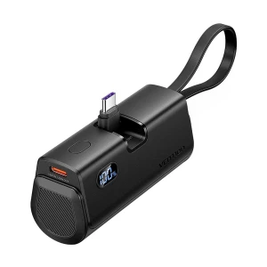 Vention FHQB0 4800mAh 22.5W Black Power Bank with Digital Display #FHQB0