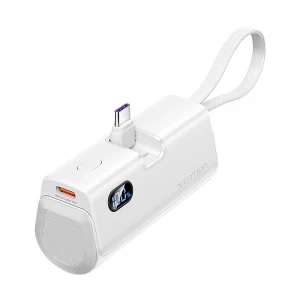 Vention FHQW0 4800mAh 22.5W White Power Bank with Digital Display #FHQW0