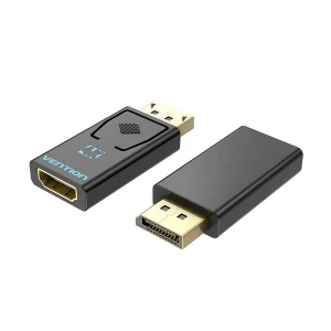 Vention HBMB0 DisplayPort Male to HDMI Female Black Converter #HBMB0 (4K)