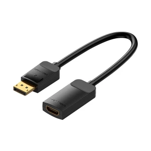 Vention HBZBB DisplayPort Male to HDMI Female 0.15 Meter Black Converter #HBZBB (4K)