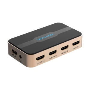 Vention ACCG0 HDMI Female to Female Black Splitter # 1 in 4 out, ACCG0