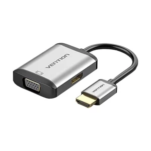 Vention AFVHB HDMI Male to VGA, HDMI, Micro USB & 3.5mm Female, Gray Converter # AFVHB