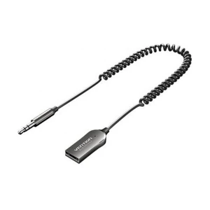 Vention NAIHG Bluetooth 5.4 Aux With USB Bluetooth Audio Receiver for Car, 1.5 Meter Gray #NAIHG