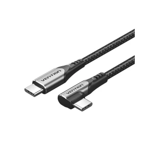Vention TRAHG USB 2.0 Type-C Male to Male, 1.5 Meter, Black Braided Charging & Data Cable #TRAHG