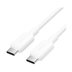 Vention TRCWF USB 2.0 Type-C Male to Male, 1 Meter, White Charging & Data Cable #TRCWF