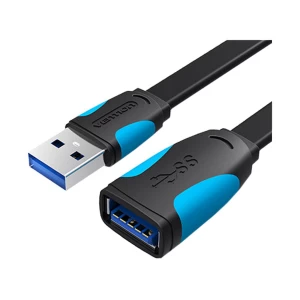 Vention VAS-A13-B200 USB Male to Female, 2 Meter, Black Extension Cable # VAS-A13-B200