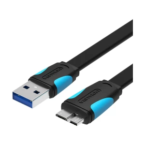 Vention VAS-A12-B150 USB Male to Micro B Male, 1.5 Meter, Black HDD Cable # VAS-A12-B150