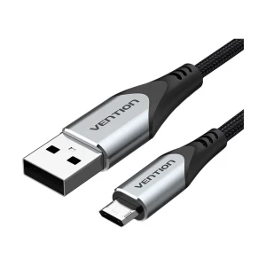Vention COCHF USB Male to Micro USB Male, 1 Meter, Black & Gray Charging & Data Cable #COCHF
