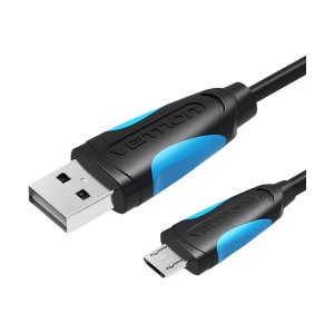 Vention VAS-A04-B200-N USB Male to Micro USB Male, 2 Meter, Black Cable # VAS-A04-B200-N