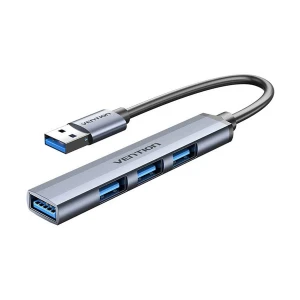 Vention CKOHB USB Male to Quad USB Female Gray HUB #CKOHB