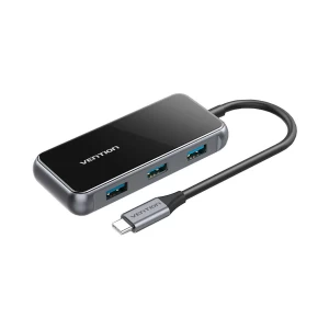 Vention TFDHB USB Type-C Male to Quad USB & PD Female Gray HUB # TFDHB