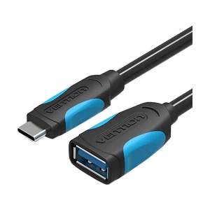 Vention VAS-A51-B025 USB Type-C Male to USB Female OTG 0.25 Meter Black Converter #VAS-A51-B025