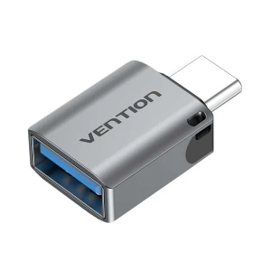 Vention CDQH0 USB Type-C Male to USB Female OTG Gray Converter #CDQH0