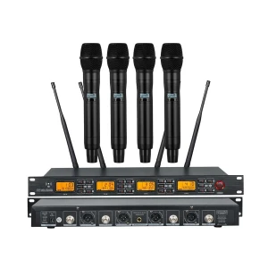Verbex VT-UR4000 UHF Wireless Black Microphone System (4 Hand Mic)
