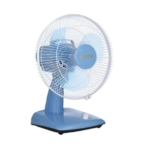 Vision 12 Inch Blue & White DC Table Fan