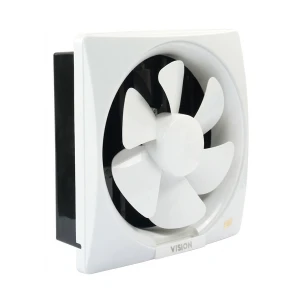 Vision 6 Inch White Automatic Shutter Exhaust Fan