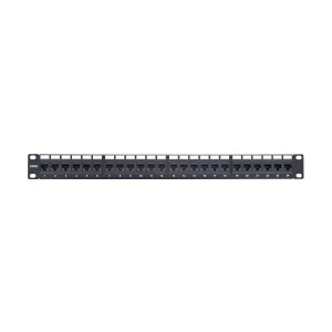 Vivanco Cat-6 24 Port Patch Panel with Modular