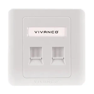 Vivanco Face Plate (Double Port)