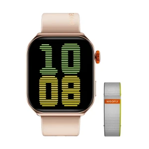 WEOFLY Edge 2 Gold Bluetooth Calling Smart Watch