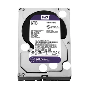 Western Digital Purple 6TB 3.5 Inch SATA 5640RPM Surveillance HDD #WD62PURZ-3Y