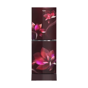 Whirlpool Fresh Magic Pro 257L Glass Door Floret Red Refrigerator #FMPRO481