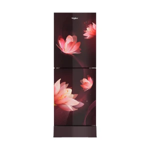 Whirlpool Fresh Magic Pro 257L Glass Door Florina Red Refrigerator #FMPRO478