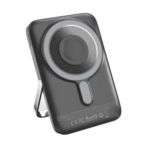 WIWU Elite Wi-P018 10000mAh Black 15W Magnetic Wireless Power Bank With Stand