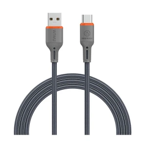 Wiwu FlameGuard USB Male to Type-C Male, 1.2 Meter, Gray Charging & Data Cable #Wi-C096
