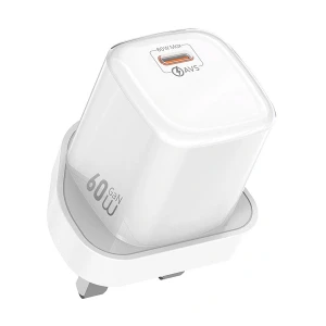 WIWU Jade 60W AVS GaN USB-C White Charger / Charging Adapter