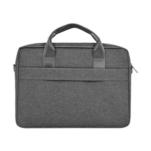 WIWU Minimalist Pro 2 15.6 Inch Gray Laptop Bag with Detachable Shoulder Strap