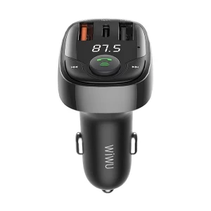 WiWU PC600 36W 3 Ports Black Car Charger (USB-C & 2xUSB-A)