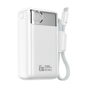 Wiwu Power Plus 12000mAh Silver 65W Power Bank