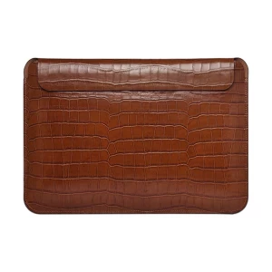 WiWU Skin Croco 16.2 Inch Brown Ultra Slim Laptop Sleeve Bag for Macbook