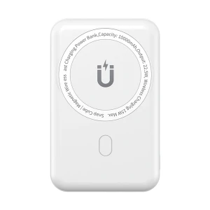Wiwu Snap Cube 10000mAh 22.5W White Magnetic Wireless Charging Power Bank #SC10000