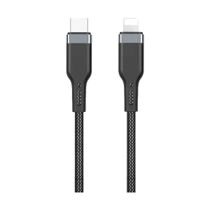 WiWU USB Type-C Male to Lightning Male, 1.2 Meter, Black Data Cable #PT04