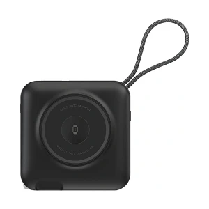 WIWU Wi-P051 Multi Plug USB & Type-C 45W EU/UK Black Charger / Charging Adapter with Dual Cable & 15000mAh Magnetic Wireless Power Bank