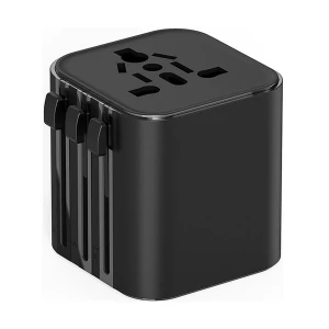 WIWU Wi-UA005 Black Universal Plug (EU,UK,AU,US)