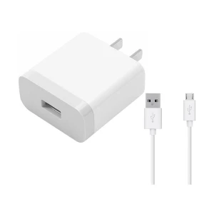 Xiaomi 3A White USB Charger / Charging Adapter with USB to Micro USB White Charging Cable #MDY-08-ES