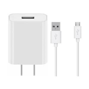 Xiaomi MDY-10-EC 3A White USB Charger / Charging Adapter with USB to Micro USB White Charging Cable