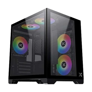 Xigmatek Aqua M ARGB Mini Tower Black Micro ATX Gaming Desktop Case #EN40078