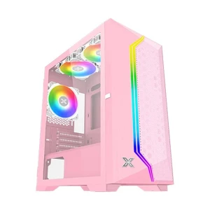 Xigmatek Gemini II Queen Mesh ARGB Mid Tower Pink Micro-ATX Gaming Casing #EN48663