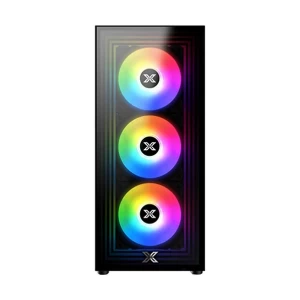 Xigmatek Phantom Mid Tower Black (Tempered Glass) ATX Gaming Casing # EN49790