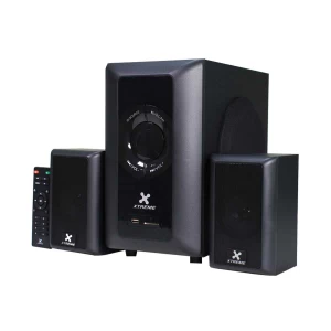 Xtreme E831BU 2:1 Bluetooth Black Speaker With Remote