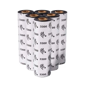Zebra 156mm x 450m Series 3300 (Wax/Resin) Ribbon #JI3300BK15645