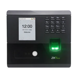 ZKTeco MB10-VL Visible Light Facial Recognition and Multi-Biometric Time & Attendance and Access Control Terminal with Adapter