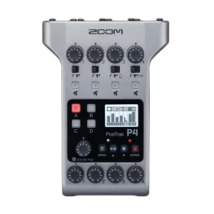Zoom PodTrak P4 Digital Podcast Voice Recorder